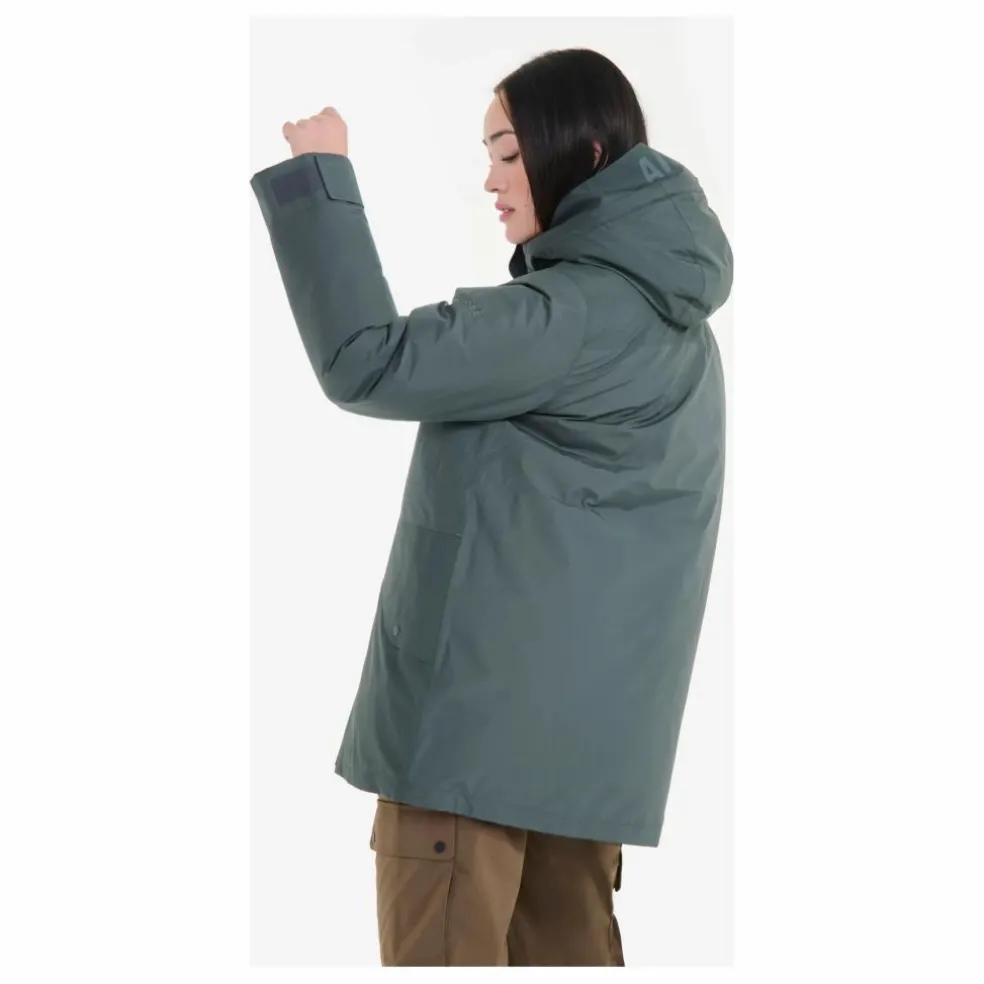 Parka Mi-Longue Gore-Tex Fibres Recyclées | Vert de gris