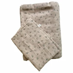 Parure de lit en coton bio | Beige
