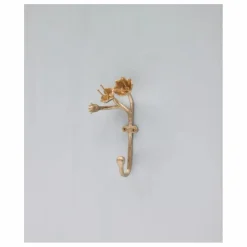 Patère en laiton mat Ava Blossom | Gold