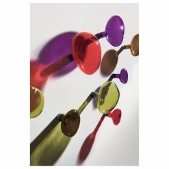 Patère en verre Bubble grande | Marron