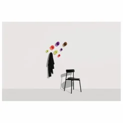 Patère en verre Bubble petite | Rouge vermillon