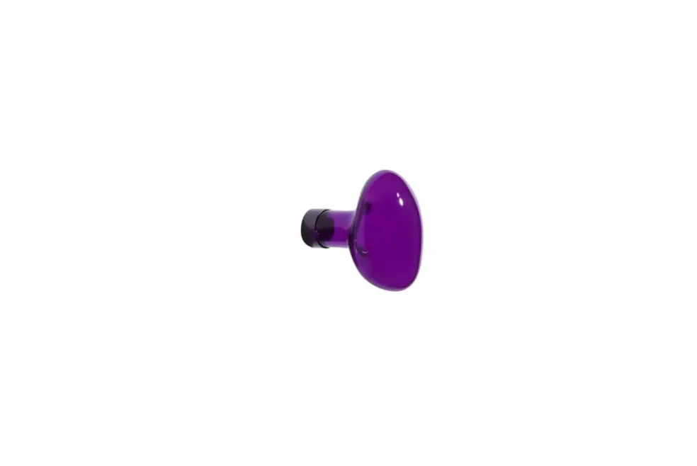 Patère en verre Bubble petite | Violet