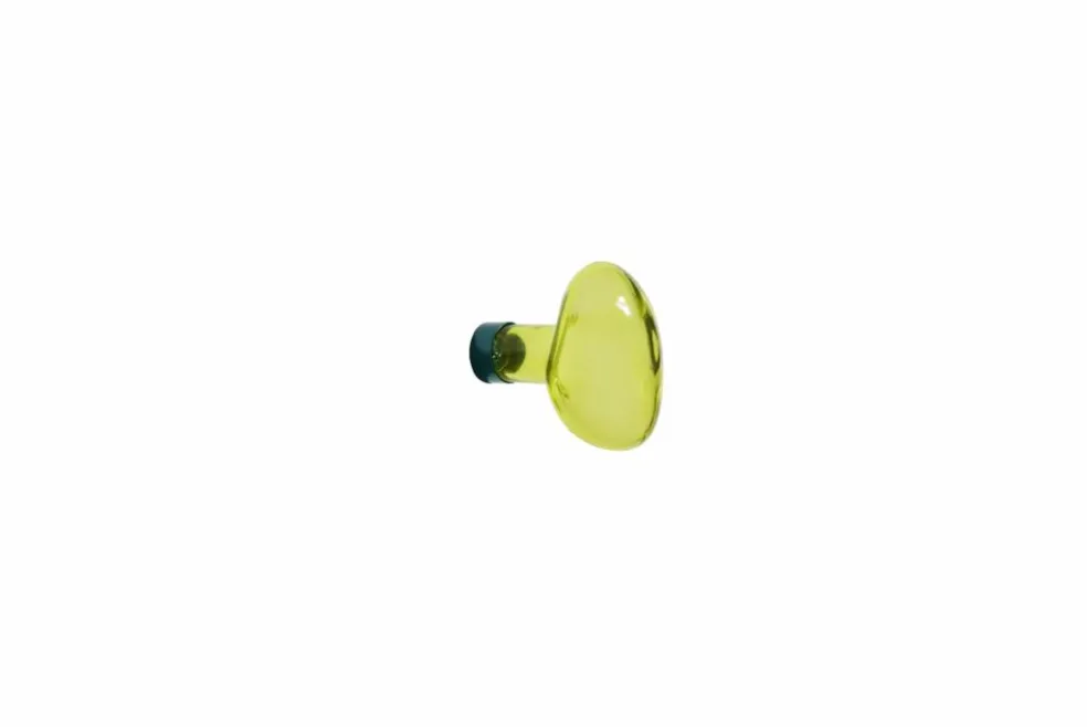 Patère en verre Bubble petite | Vert