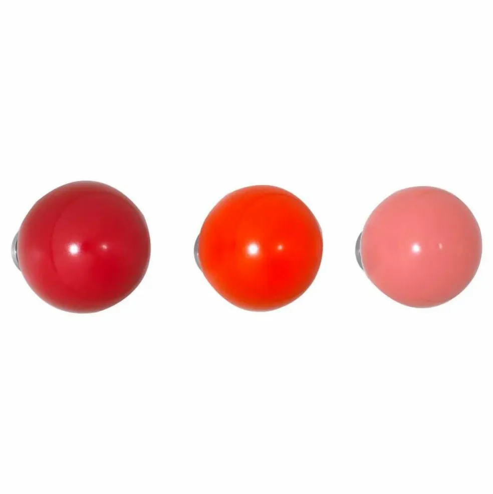 Patères Coat dots - Set de 3 - Hella Jongerius | Rouge