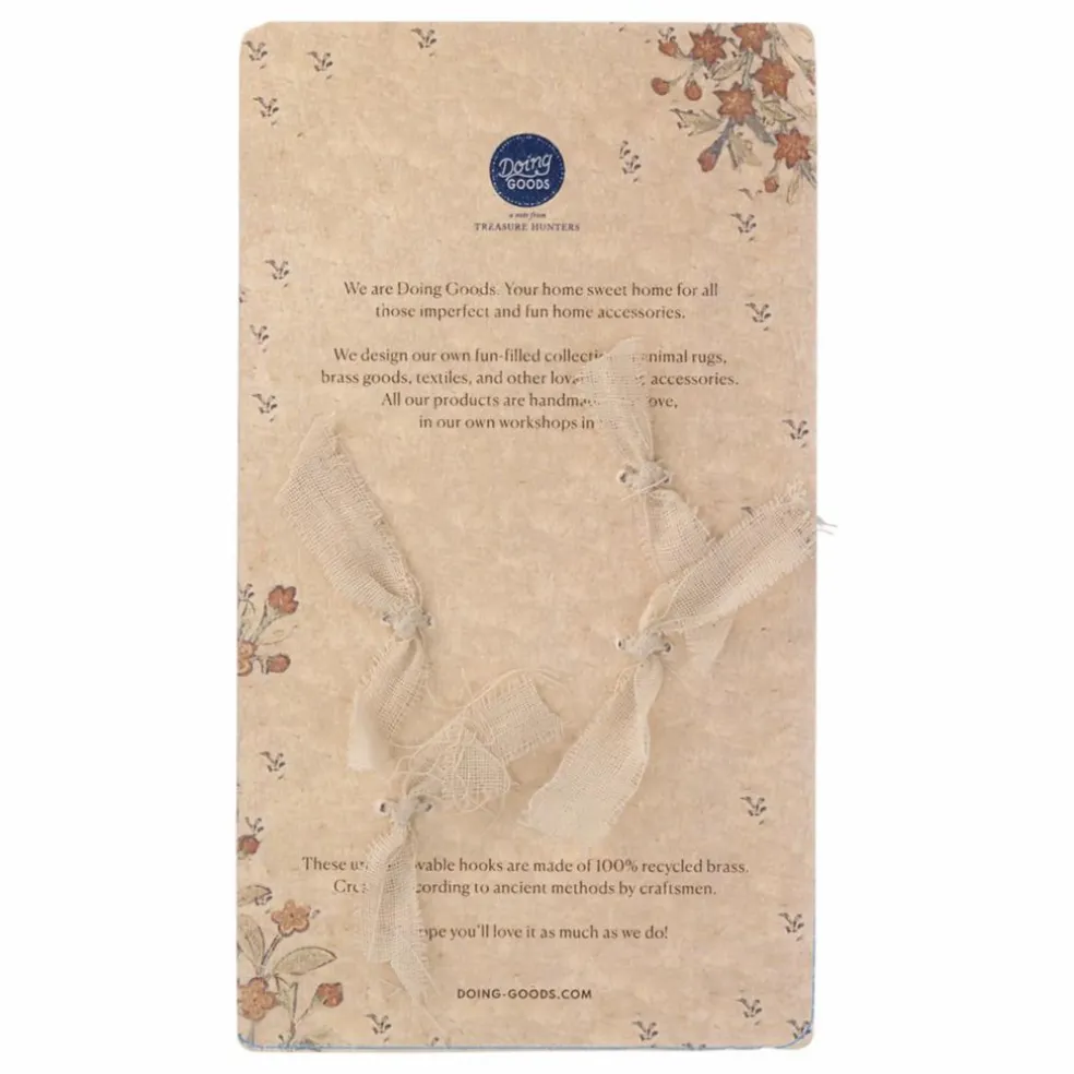 Patères Devi Palmtree en laiton recyclé - Set de 2 | Mordoré