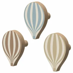 Patères Montgolfière - Set de 3 | Beige