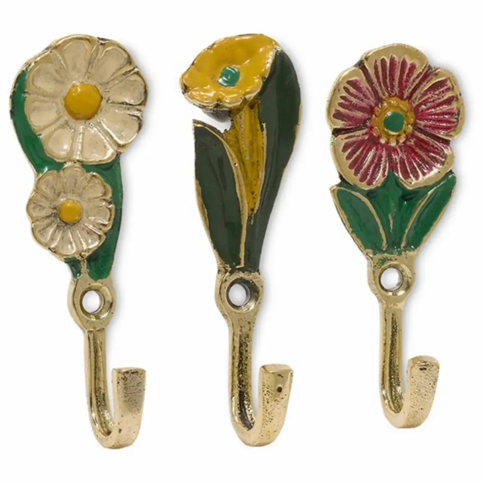 Patères Posy - Set de 3 | Laiton