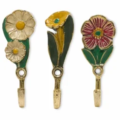 Patères Posy - Set de 3 | Laiton