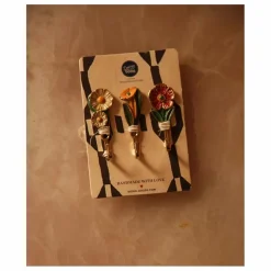 Patères Posy - Set de 3 | Laiton