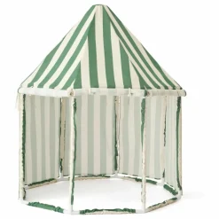 Pavillon en toile de coton et bois | Vert