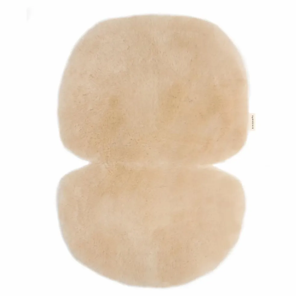 Peau de mouton pour poussette et couffin - 68x44 cm | Peanut