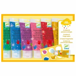 Peinture à doigts Paillettes - Set de 6