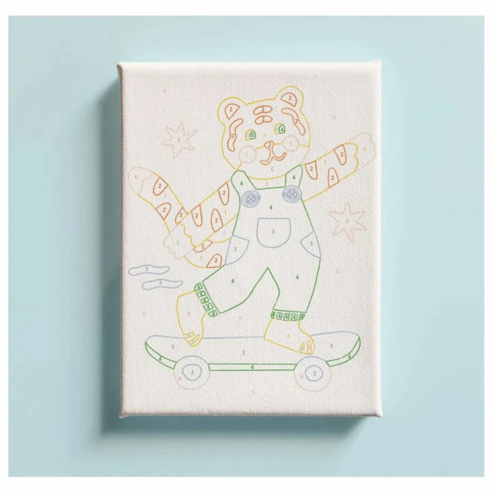 Peinture au numéro enfant - Titi Skate