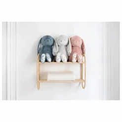 Peluche Augustin le lapin Toile de Jouy | Bleu