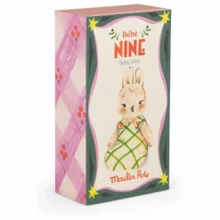 Peluche Bébé Nine la Lapine avec sa boîte | Sable