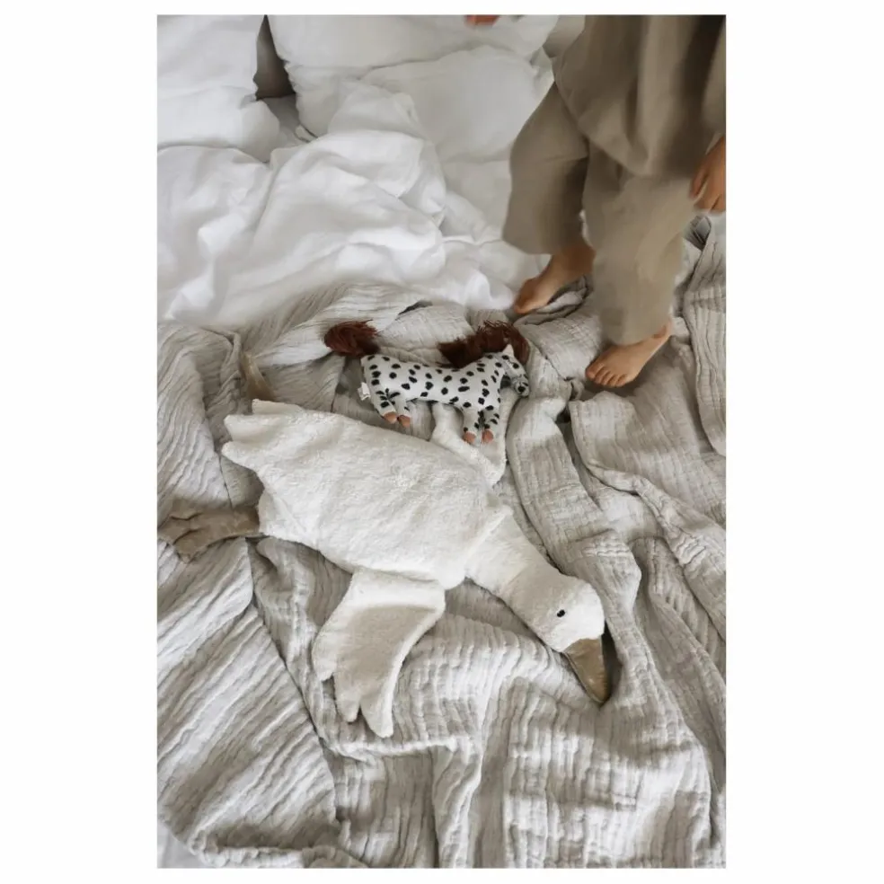 Peluche bouillotte Oie | Blanc