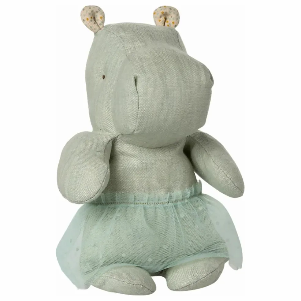 Peluche Hippo ballerine | Vert Menthe