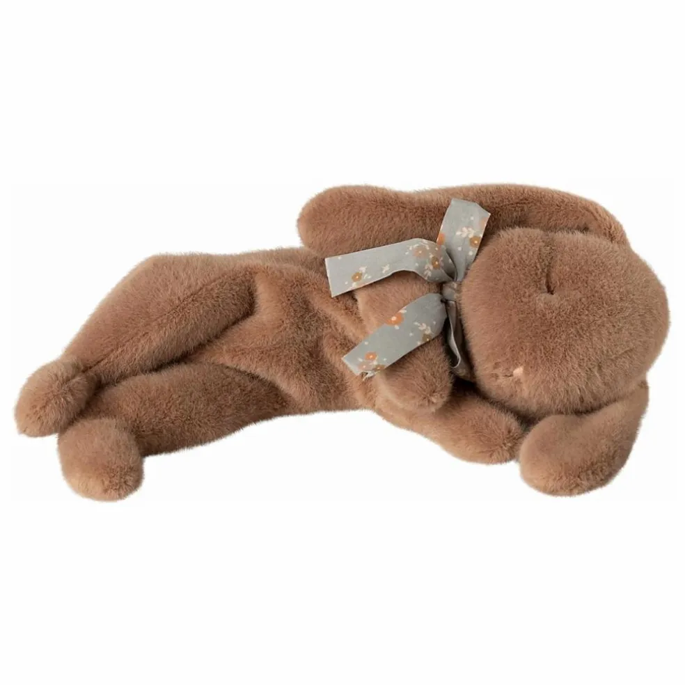 Peluche Lapin dormeur | Chocolat