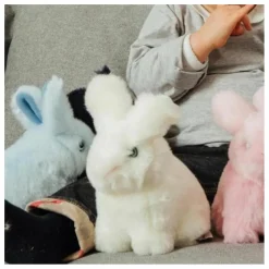 Peluche Lapin Léon 15 cm | Blanc