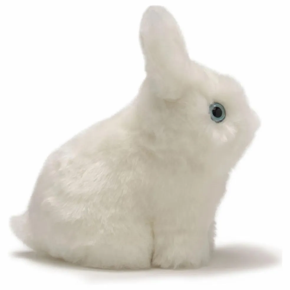 Peluche Lapin Léon 15 cm | Blanc