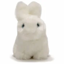 Peluche Lapin Léon 15 cm | Blanc