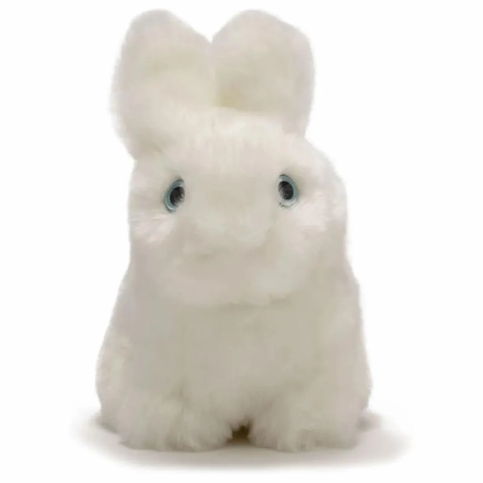 Peluche Lapin Léon 15 cm | Blanc