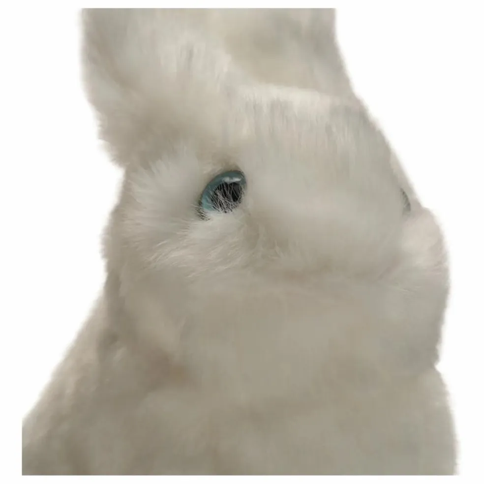 Peluche Lapin Léon 15 cm | Blanc