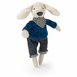 Peluche Pilou et sa boîte