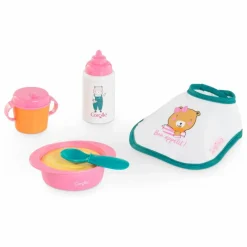 Petit Coffret Repas pour poupon 30 cm | Rose