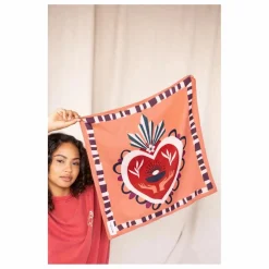 Petit foulard Manika | Orange Rouille
