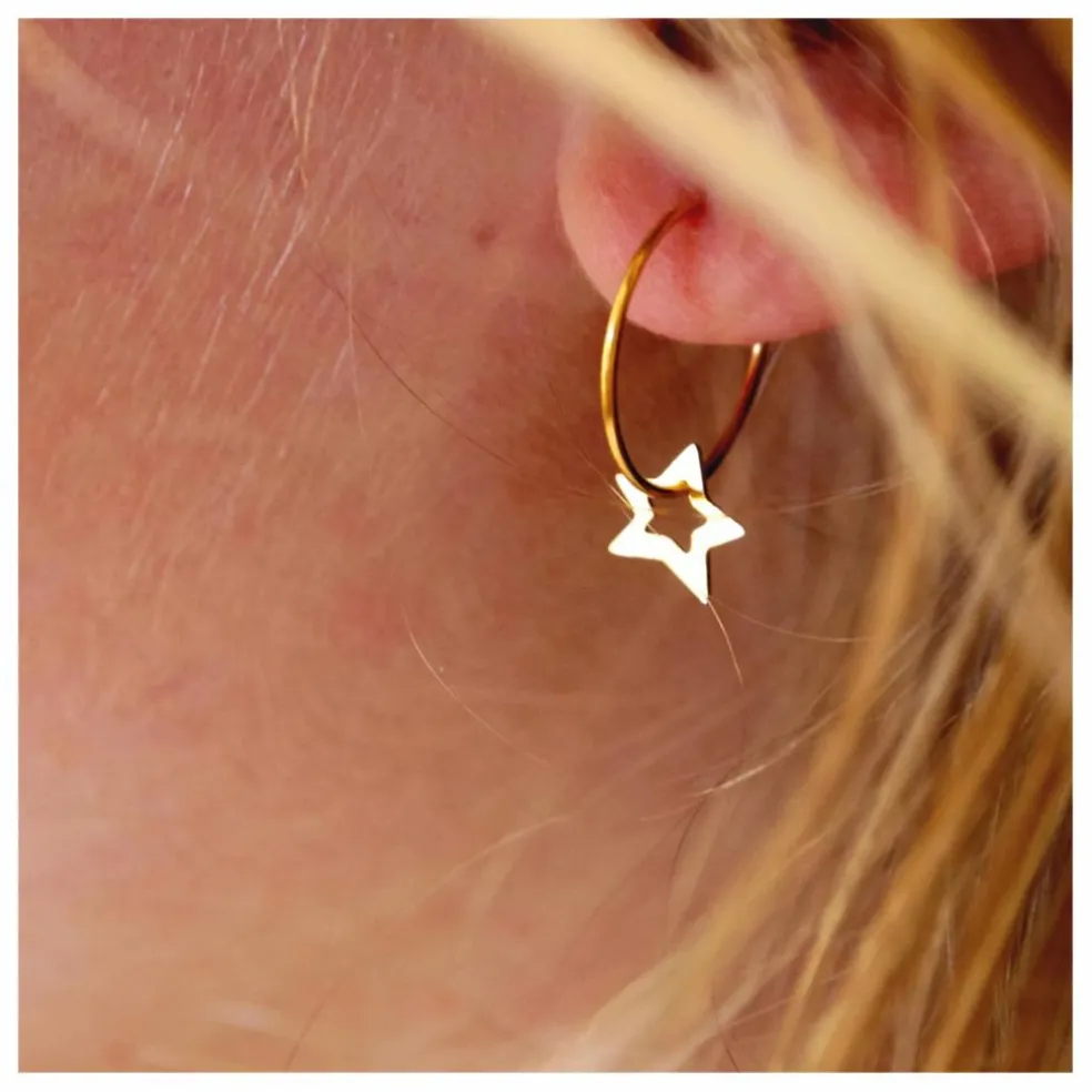 Petites Créoles Etoile x Smallable | Doré