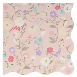 Petites serviettes en papier florales Ladurée - Set de 16