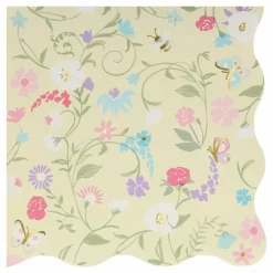 Petites serviettes en papier florales Ladurée - Set de 16