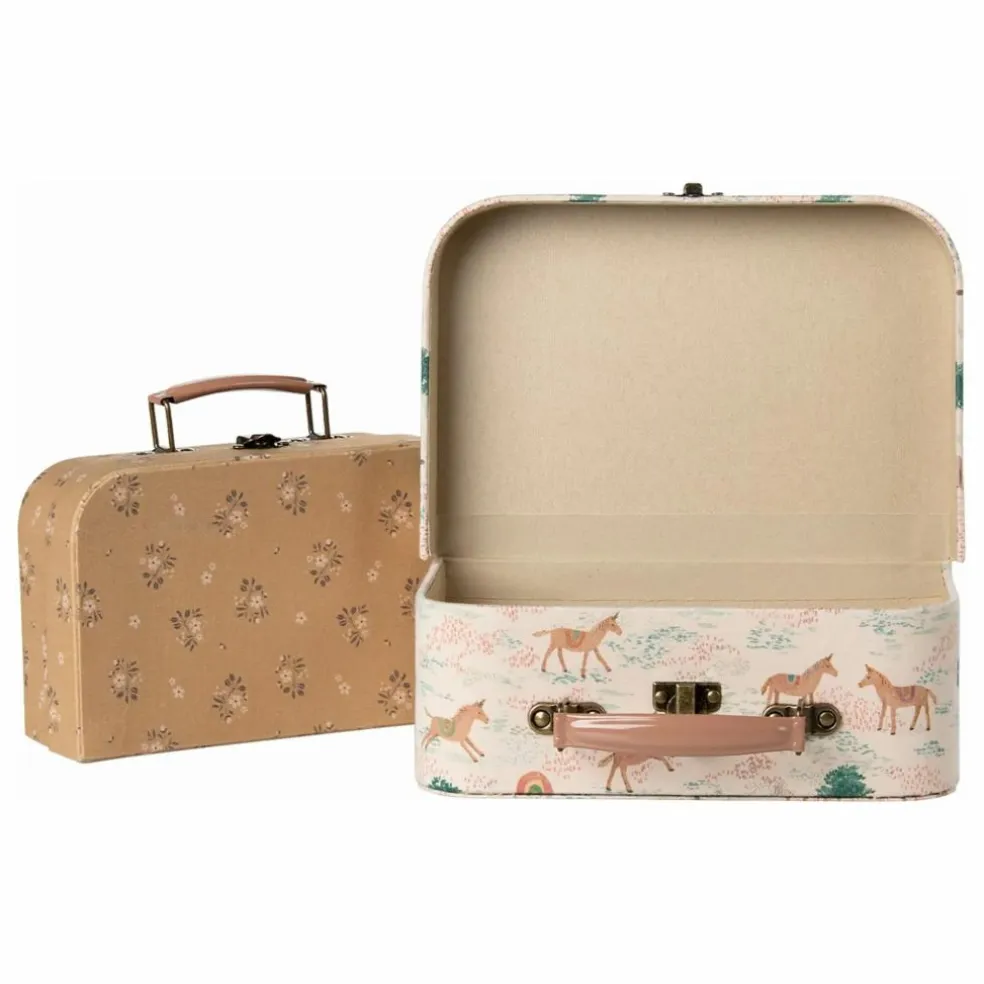Petites valises de rangement Licorne - Set de 2