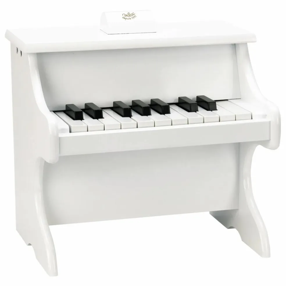 Piano 18 touches avec partitions | Blanc