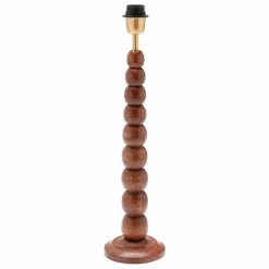Pied de lampe en bois Bubble | Marron