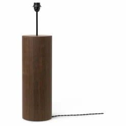 Pied de lampe Post en bois FSC | Chêne fumé