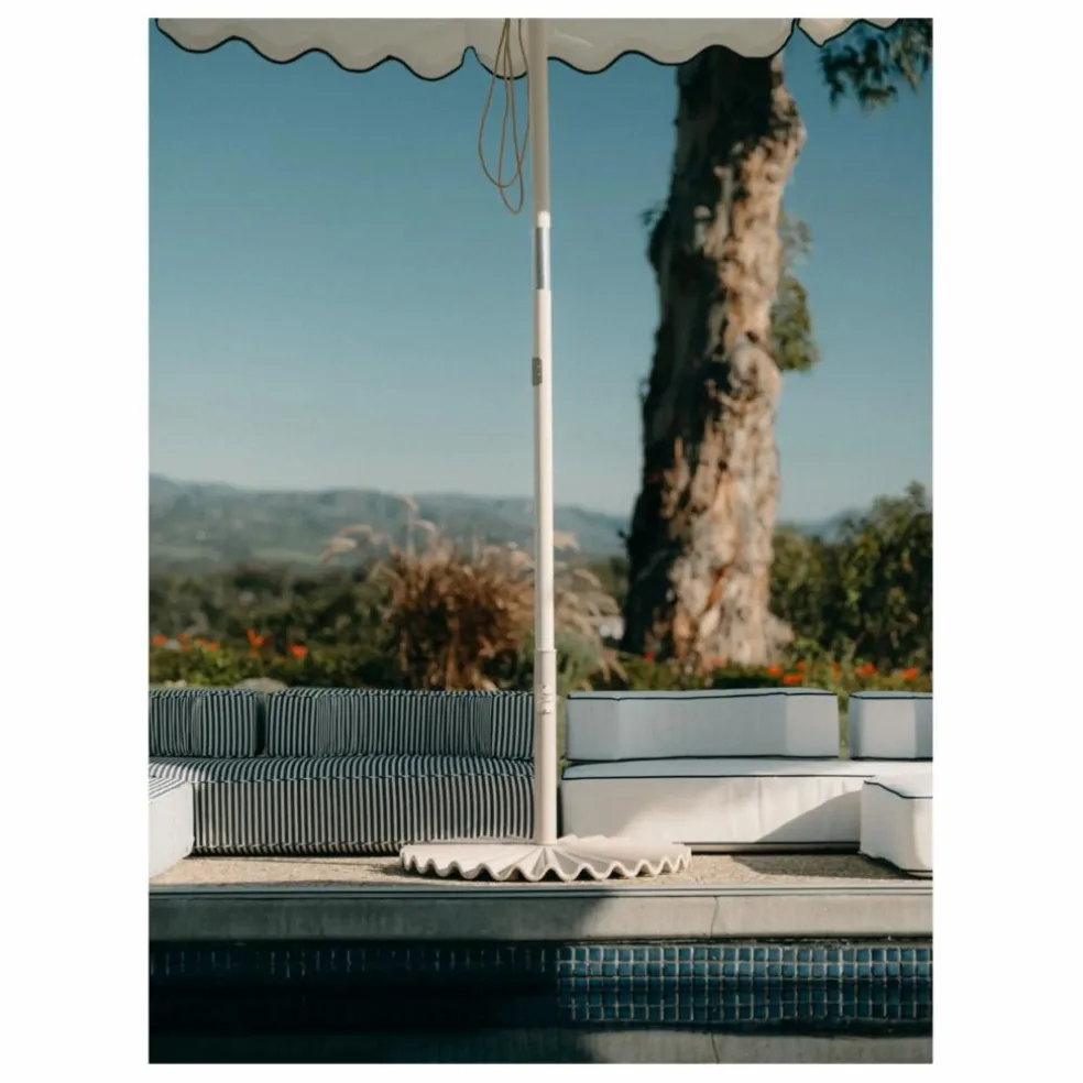 Pied de parasol moulé | Blanc