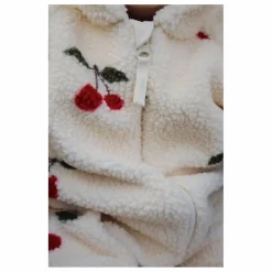 Pilote Façon Sherpa Jody Cerises Fibres Recyclées | Ecru