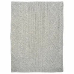 Plaid à Torsades Cachemire | Gris