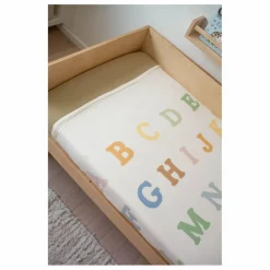 Plaid Alphabet en coton bio