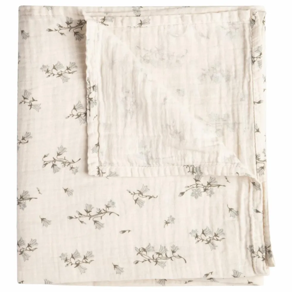 Plaid en gaze de coton Bluebell | Crème
