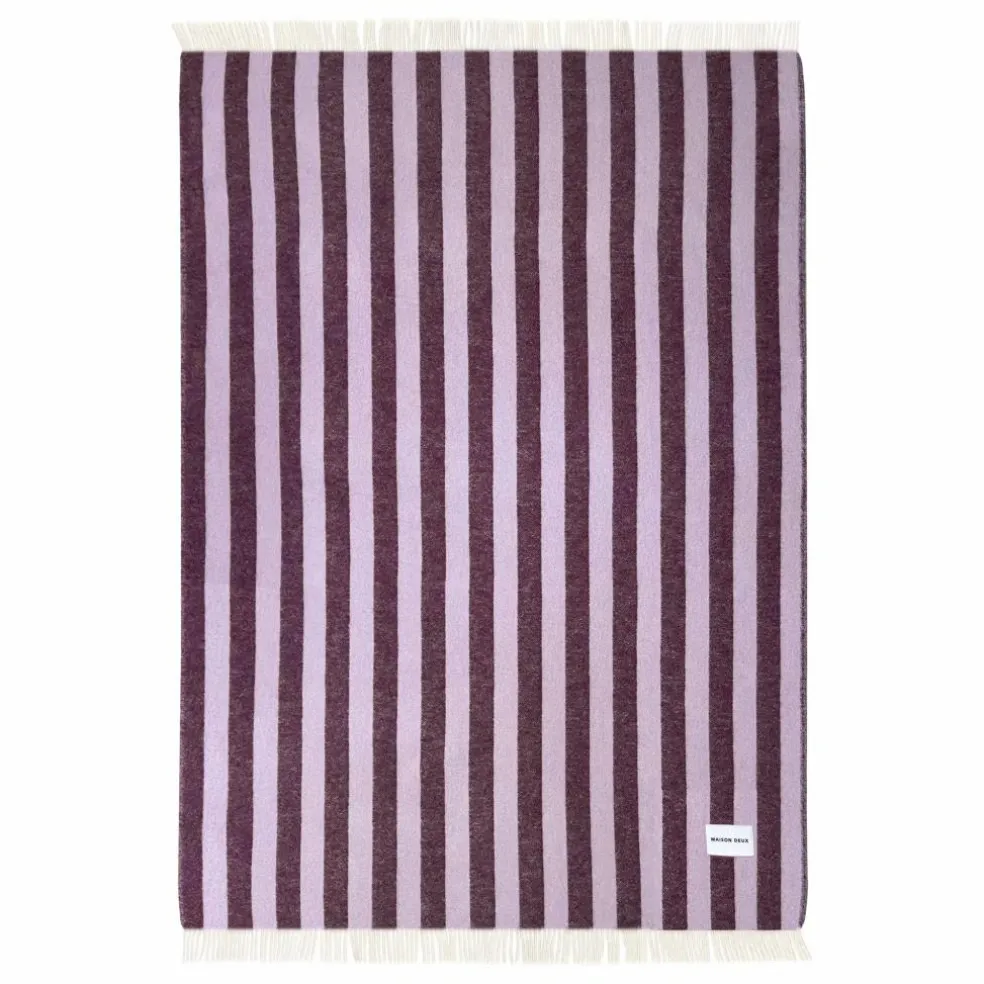 Plaid en laine Candy Wrap | Lilas