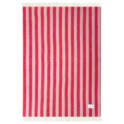Plaid en laine Candy Wrap | Rouge cerise