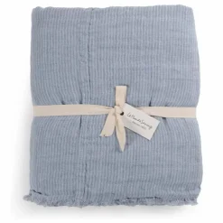 Plaid en lin Okapi | Bleu