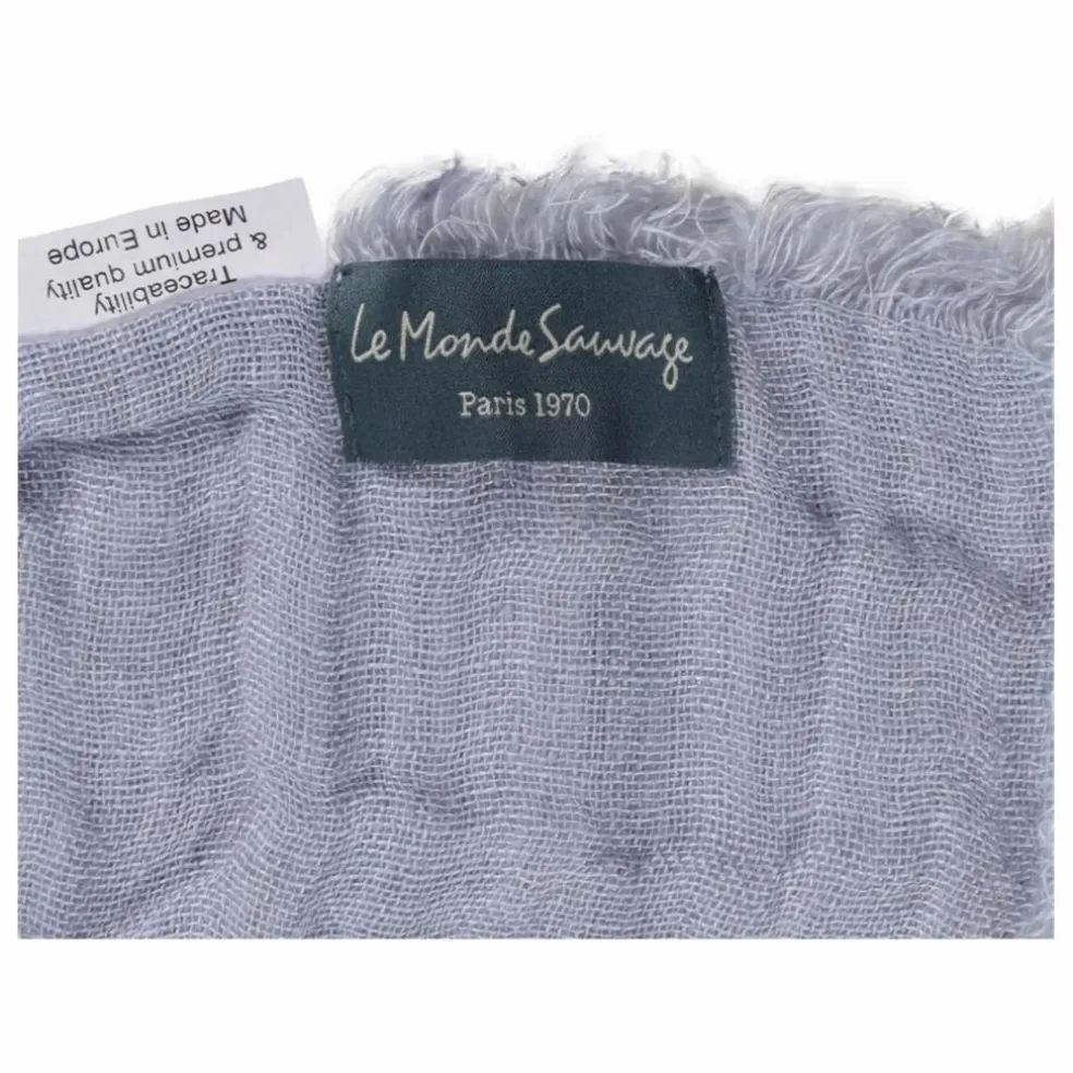 Plaid en lin Okapi | Bleu