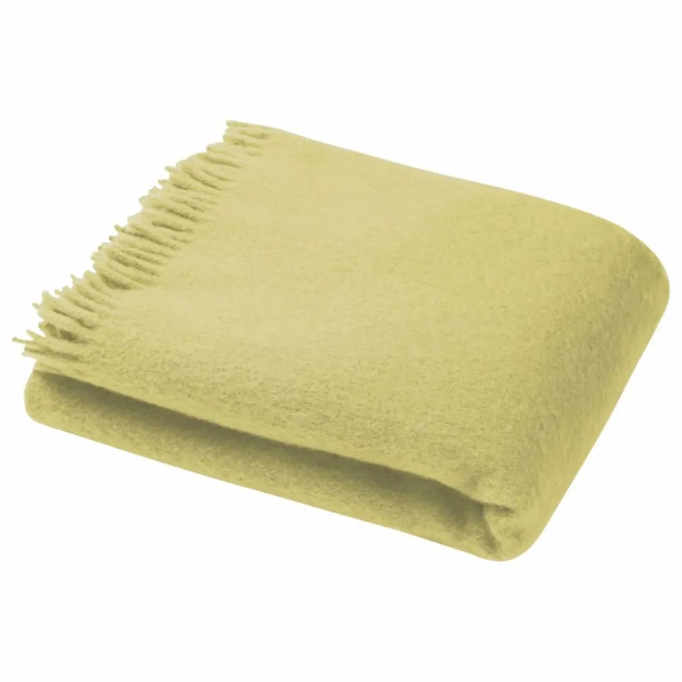 Plaid en mohair Cloud | Vert pâle