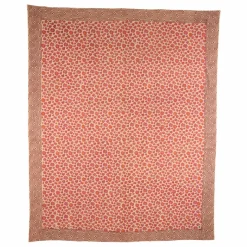 Plaid Léopard rose et totebag en coton | Rose