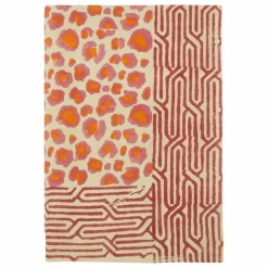 Plaid Léopard rose et totebag en coton | Rose