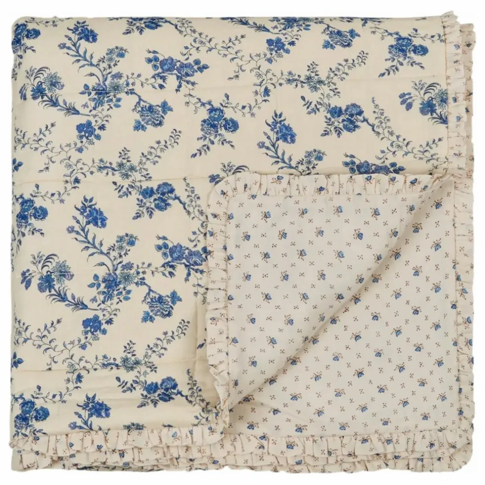 Plaid matelassé | Bleu